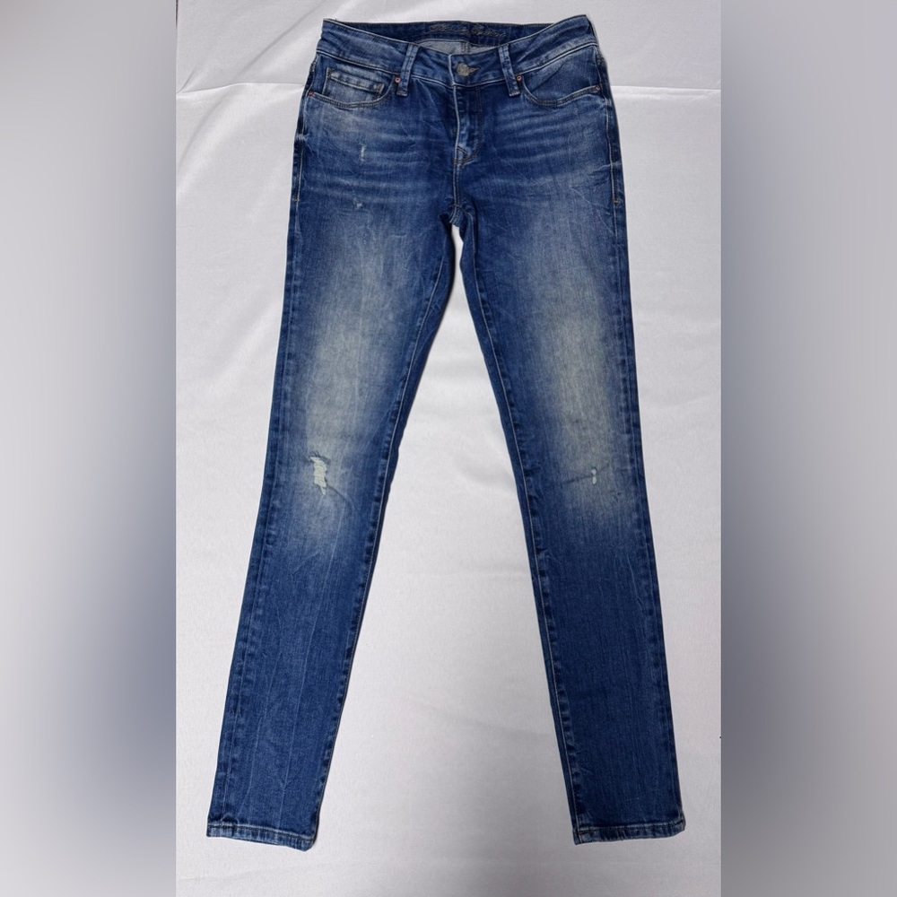 Mavi Adriana Mid-Rise Indigo Super Skinny Jeans Sz 25